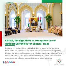 RBI and the Central Bank of UAE (CBUAE) signed two Memoranda of Understanding (MoUs)