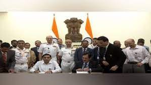 The Defence Ministry signed a contract with Hindustan Shipyard Ltd